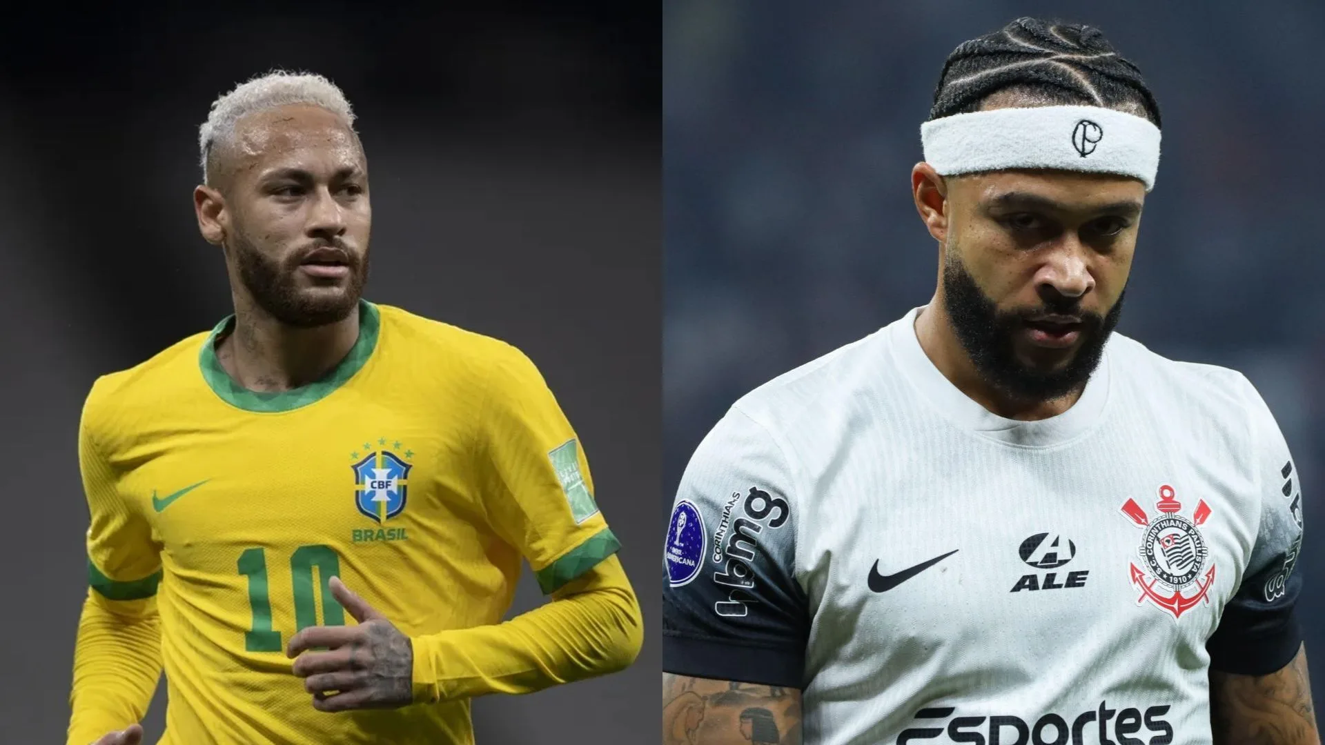 Veja a diferença salarial entre Neymar e Memphis Depay, do Corinthians