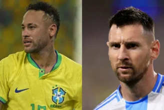 Neymar e Messi, ex-jogadores do Barcelona