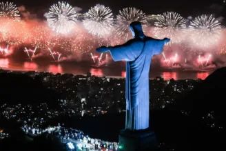 Na imagem, o Cristo Redentor no Rio de Janeiro