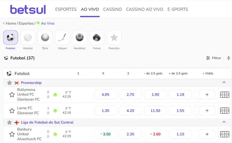 Apostas ao vivo na Betsul Como funcionam as apostas ao vivo