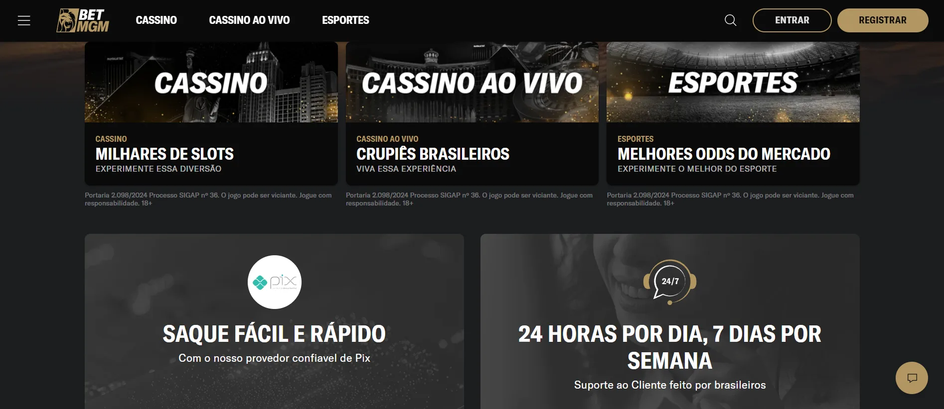 site  BetMGM Brasil