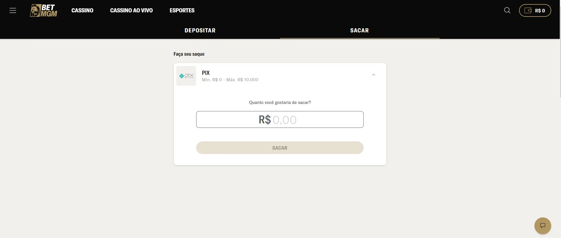 saque BetMGM