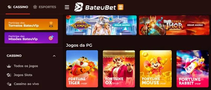 Bateu Bet Casino jogos