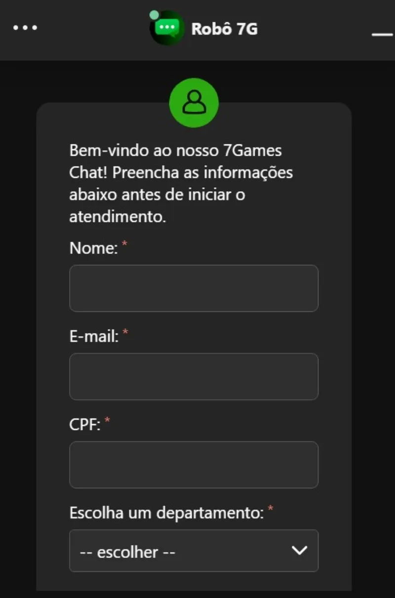 Chat Ao Vivo 7Games