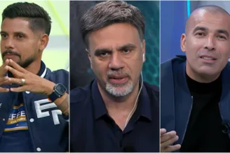 Cicinho, Emerson Sheik e Mauro Beting