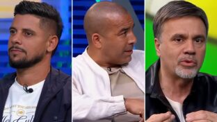 Cicinho, Emerson Sheik e Mauro Beting falaram sobre Gabigol (Reprodução/SBT)