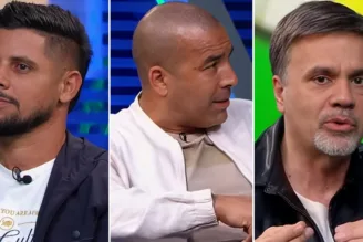 Cicinho, Emerson Sheik e Mauro Beting