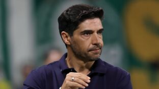 Abel Ferreira durante jogo do Palmeiras no (Cesar Greco - Ag. Palmeiras)