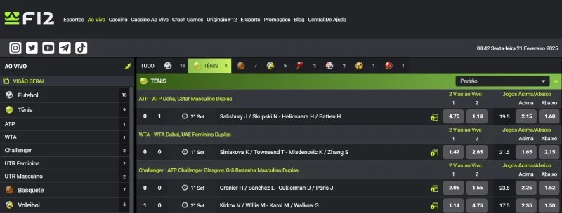 F12 Bet Apostas Ao Vivo