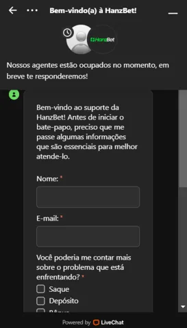 HanzBet Chat Ao Vivo