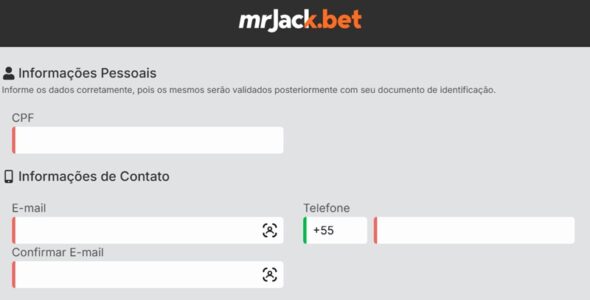 Criar Conta Na Mr Jack Bet Mr Jack Bet Cadastro