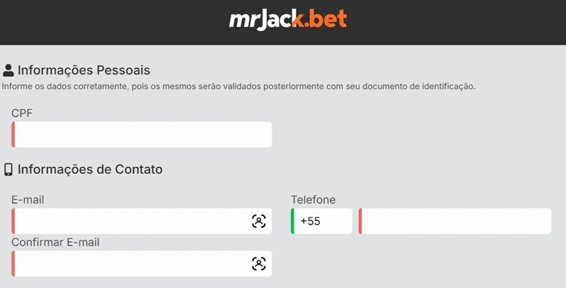 Mr Jack Bet Cadastro