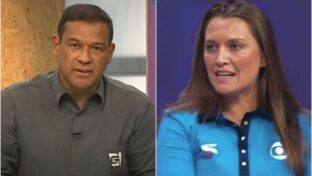 Muller e Ana Thaís Matos são comentaristas esportivos (Reprodução/TV Gazeta/SporTV)