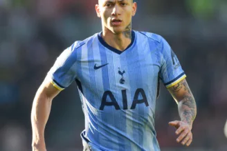 Richarlison, do Tottenham, em ação.