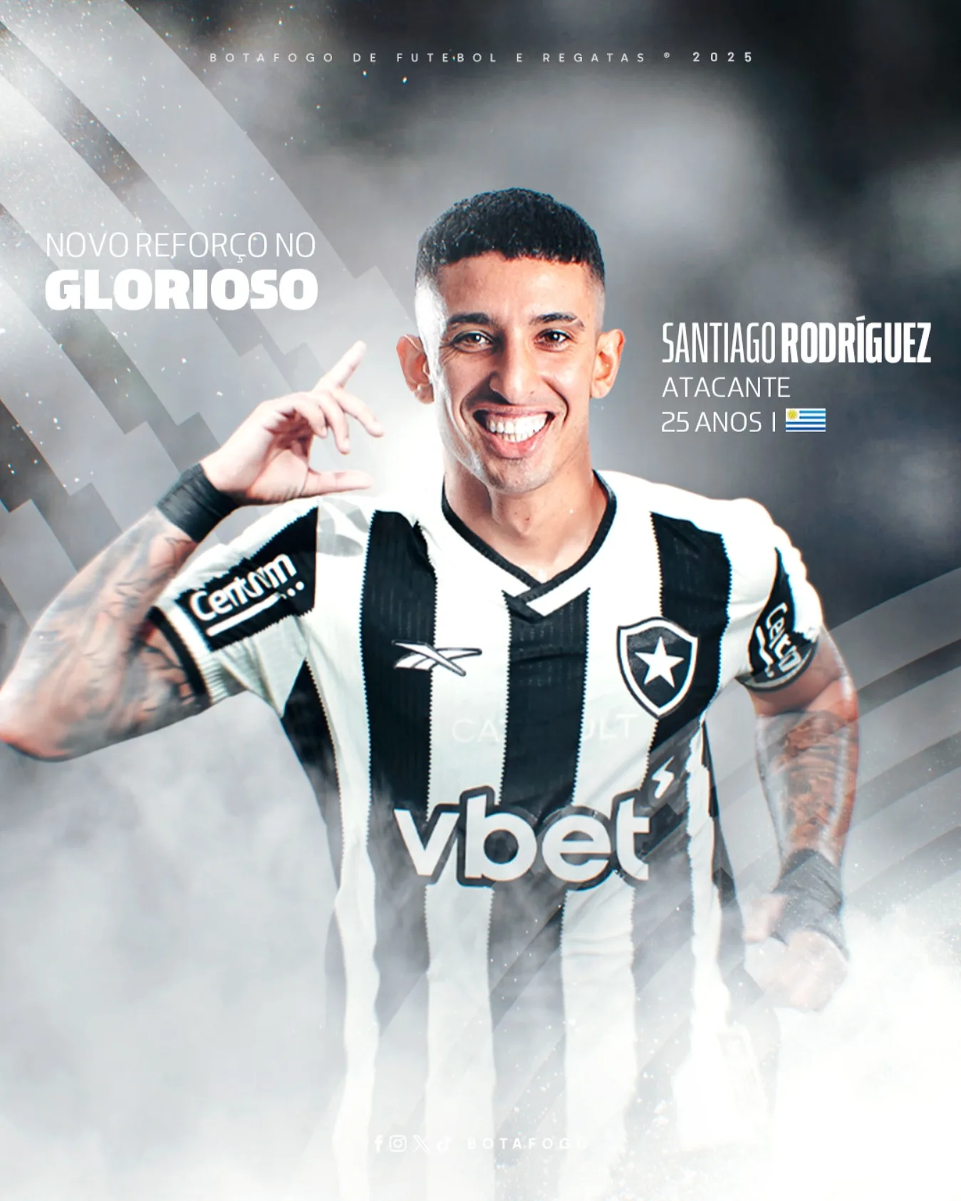 Botafogo anuncia Santiago Rodríguez como novo reforço