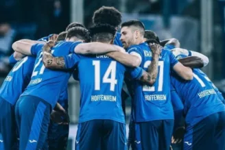 Na imagem, Hoffenheim joga na Bundesliga