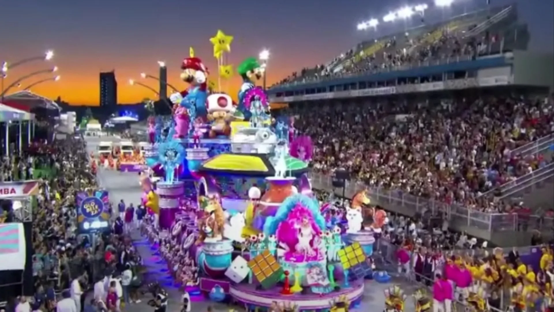 Carnaval: games encantam em desfile da Rosas de Ouro em SP