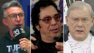 Craque Neto, Casagrande e Milton Neves (Reproduções/Band e YouTube)