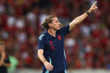 Filipe Luís, treinador do Flamengo