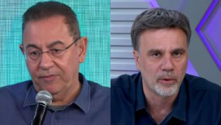 Flávio Prado e Mauro Beting avaliam o futebol brasileiro. Foto: Reprodução