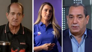 Muricy Ramalho, Ana Thaís e Zinho em comentários executados (Reprodução - YouTube)
