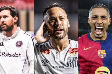 Neymar, Messi e Raphinha