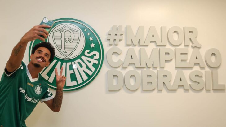 Lucas Evangelistas, novo reforço do Palmeiras (Cesar Greco / Palmeiras)
