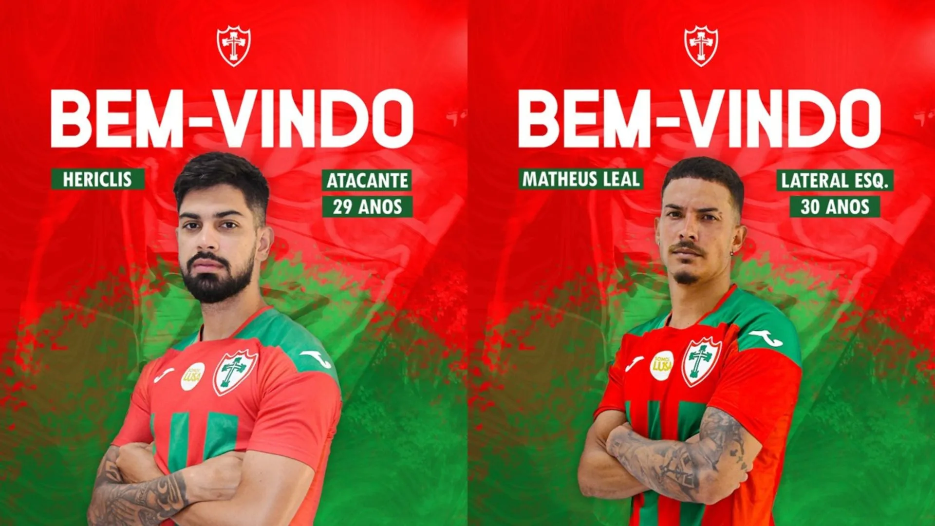 Portuguesa anuncia mais duas contratações para disputa da Série D do Brasileirão