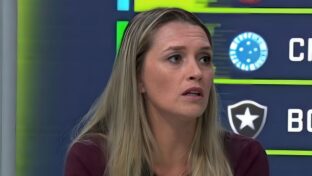 Ana Thaís durante comentário feito no "Seleção Sportv" (Reprodução - YouTube)