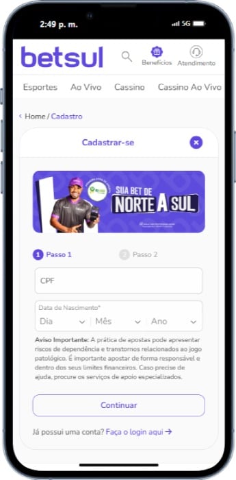 Como Criar Conta Betsul Cassino Betsul Criar Conta