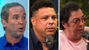 Caio Ribeiro, Ronaldo e Casagrande projetaram G-4 do Brasileirão (Reprodução)