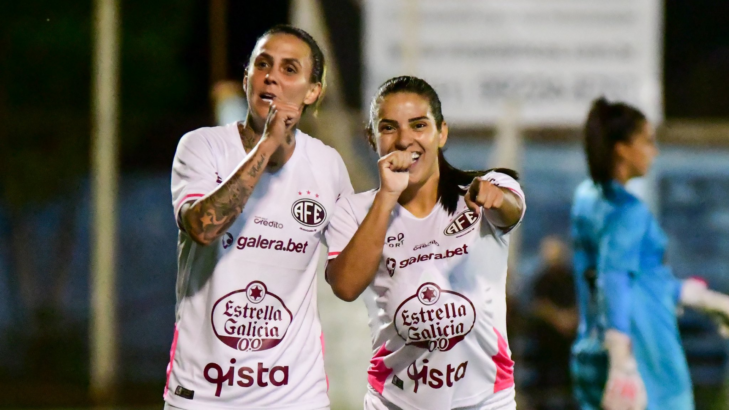 Jogadoras Darlene e Millene do Ferroviária (Foto: Rafael Zocco/Ferroviária. Roprodução: X.com)