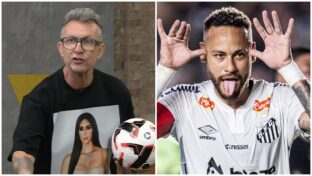 Craque Neto e Neymar se desentenderam nos últimos dias (Reprodução/Youtube - Divulgação/Santos