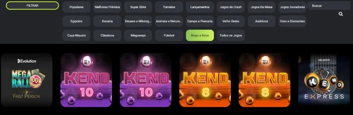 F12.Bet Keno Jogo cassino online
