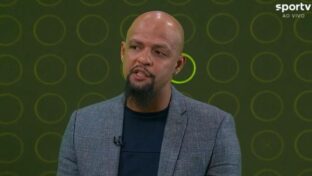 Felipe Melo é comentarista do Grupo Globo (Reprodução/SporTV)