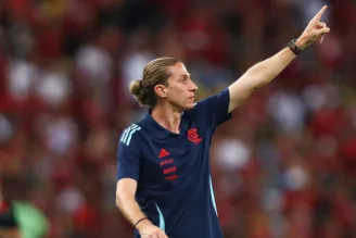 Filipe Luís, treinador do Flamengo