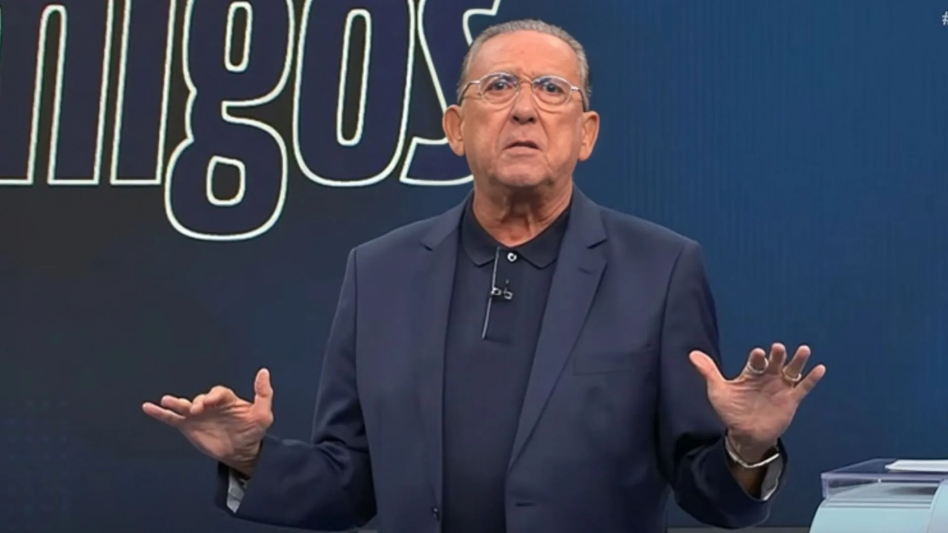 Galvão Bueno elogia recuperação do Grêmio e se surpreende com público na Arena: “Me impressionou”