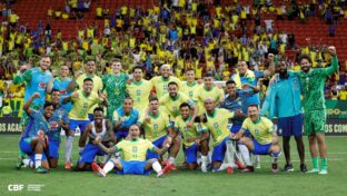 Jogadores da seleção brasileira após partida das Eliminatórias (Rafael Ribeiro/CBF)