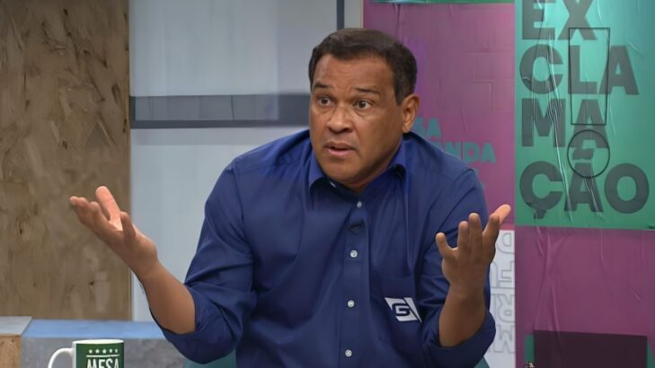 Muller em registro no programa "Mesa Redonda" (Reprodução - YouTube)