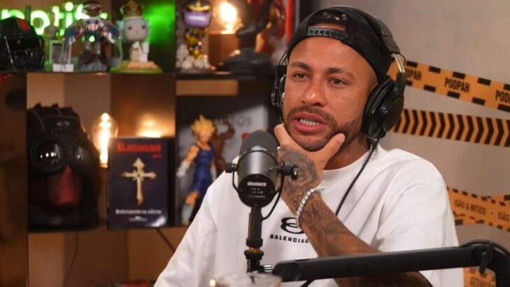 Neymar, em entrevista ao Podpah (Reprodução)