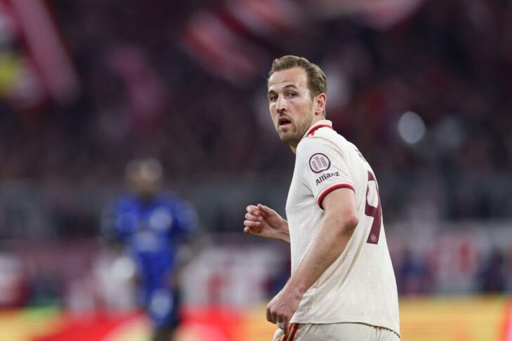 Harry Kane é a principal esperança de gols do Bayern (Crédito: SOPA Images Limited / Alamy Stock Photo)