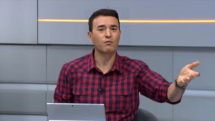 Rizek na apresentação do programa "Seleção Sportv" (Reprodução - YouTube)