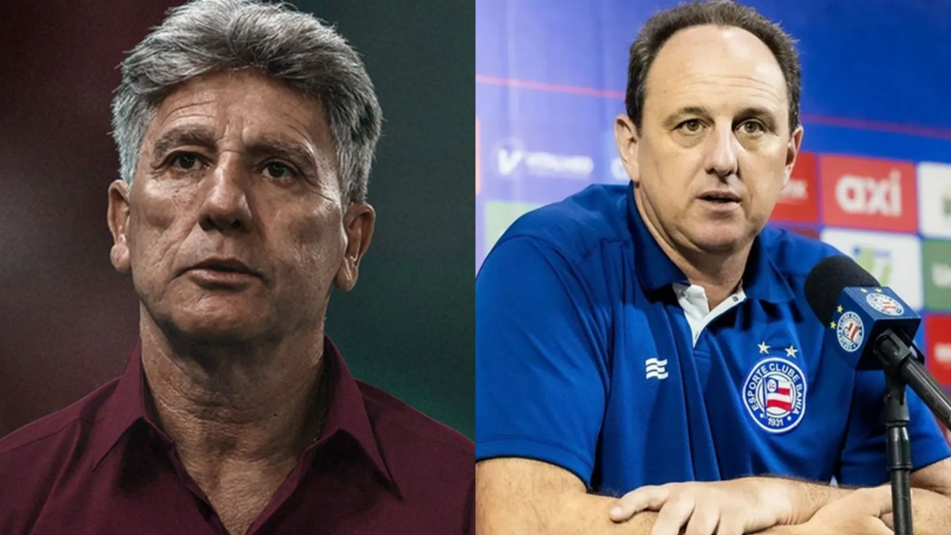 Rivaldo coloca Renato Gaúcho e Rogério Ceni como opções para a seleção brasileira