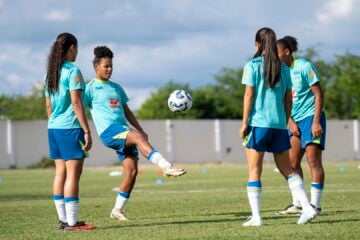 Seleção Brasileira Feminina sub-17 faz último treino antes de enfrentar o Peru na estreia do sul-americano da categoria (Reprodução/Nelson Terme/CBF)