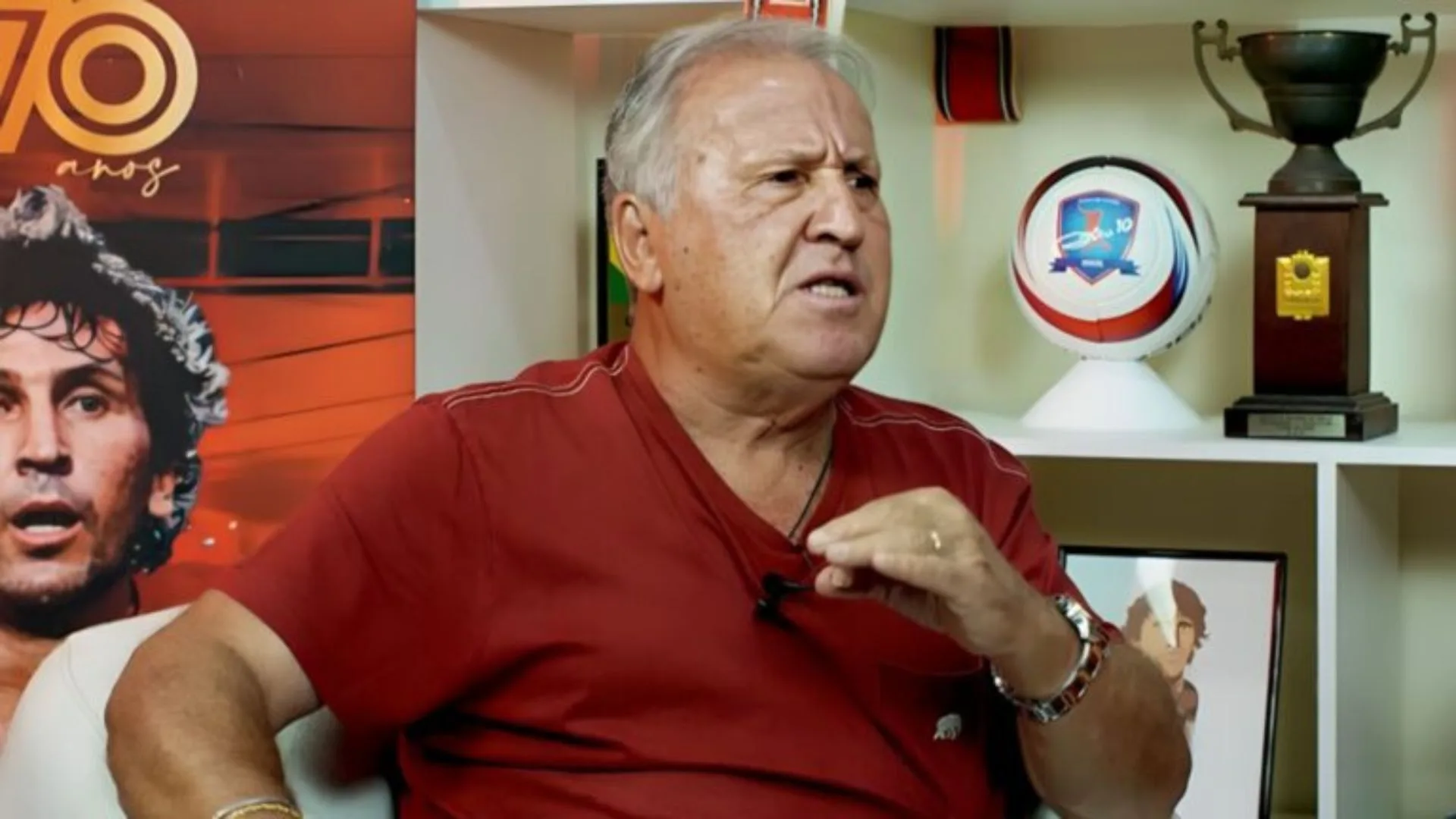 Zico indica camisa 9 mais “azarado” no futebol hoje: “Não tem sorte” 