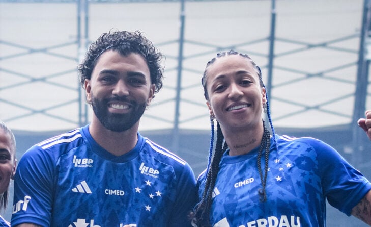 Gabigol e Byanca Brasil, pelo Cruzeiro