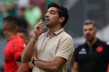 Abel Ferreira, em jogo do Brasileirão