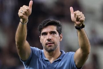 Abel Ferreira, em jogo da Copa do Brasil