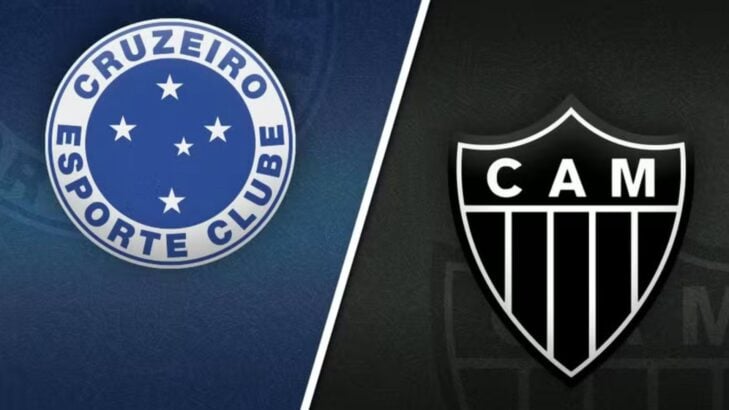

Escudos do Cruzeiro e Atlético-MG (Montagem)
