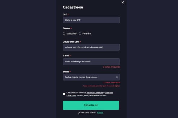 h2bet cadastro